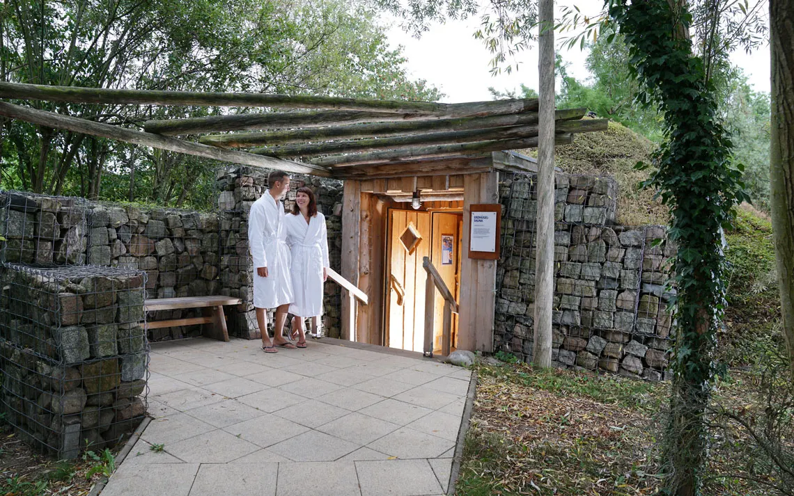 Erdhügel Sauna