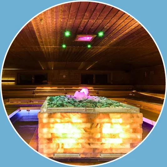 Kristall-Sauna 85°C
