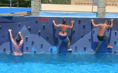Wet Wall Climb