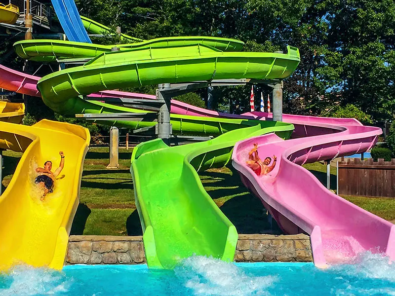Triple Giant Slides