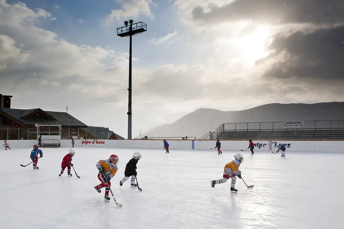 Patinoire synthétique de plein air