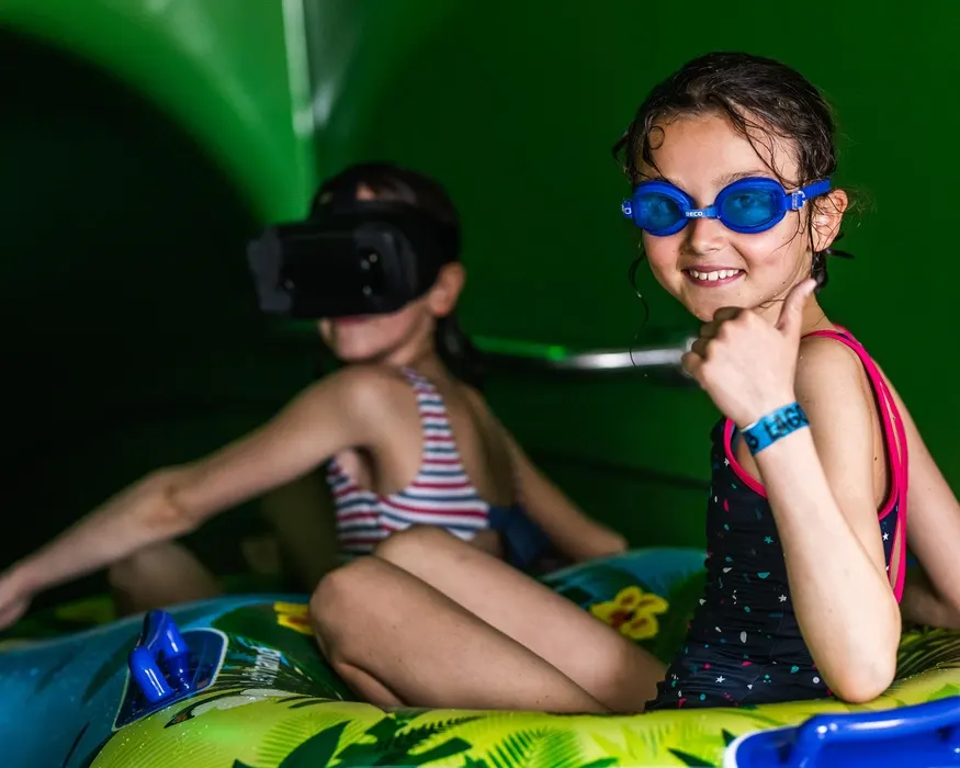 Groene bandenglijbaan - VR-Ride