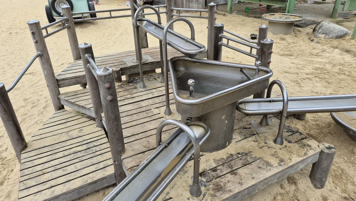 Wasser-Sandspielplatz