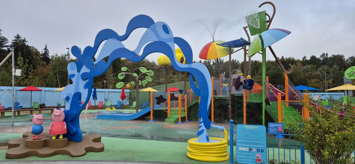 Matschpfützen-Wasserspielplatz