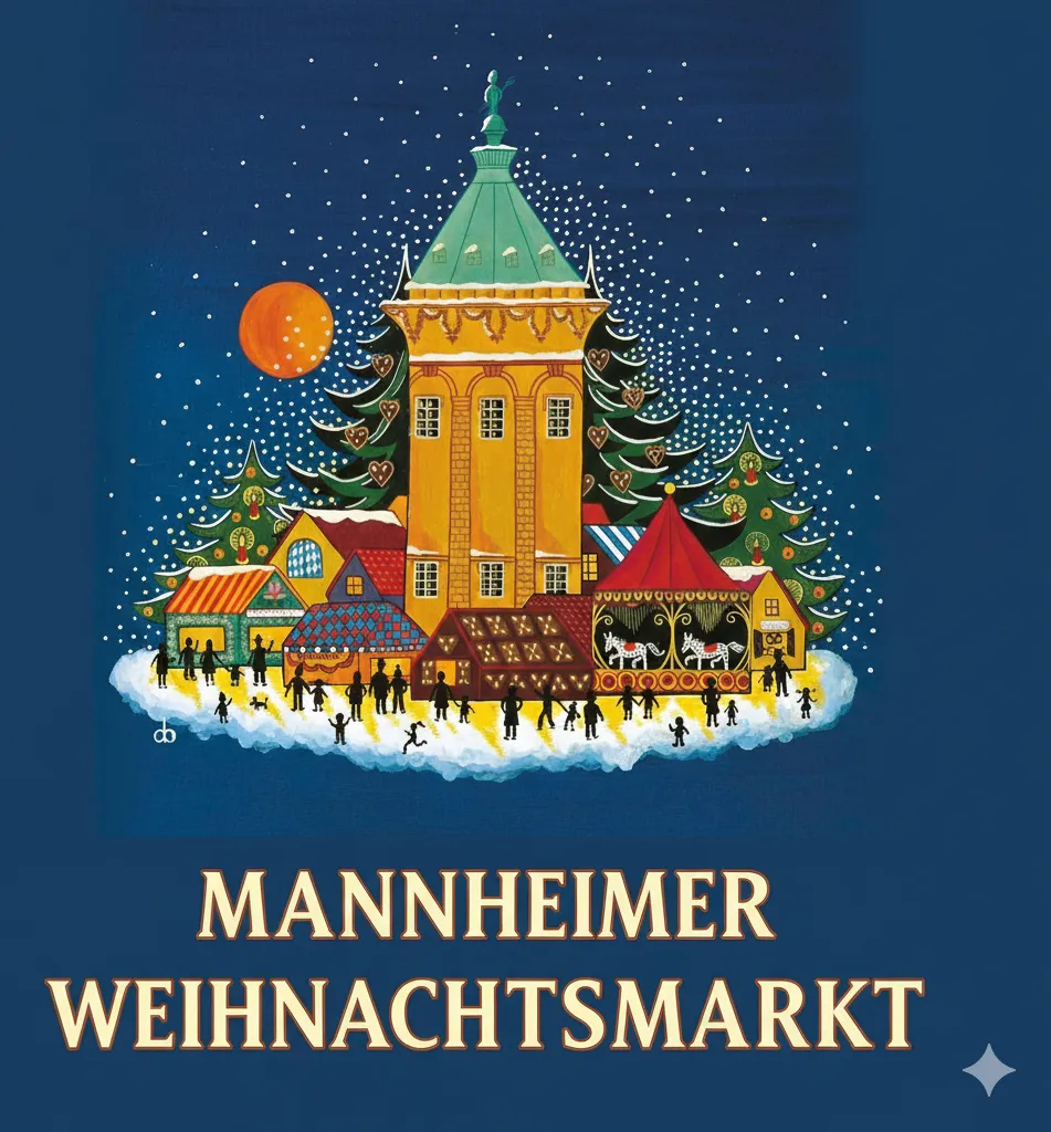 Mannheim - Weihnachtsmarkt am Wasserturm