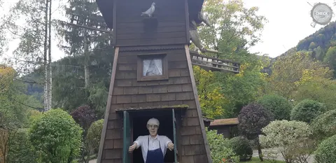 Müller und Windmühle
